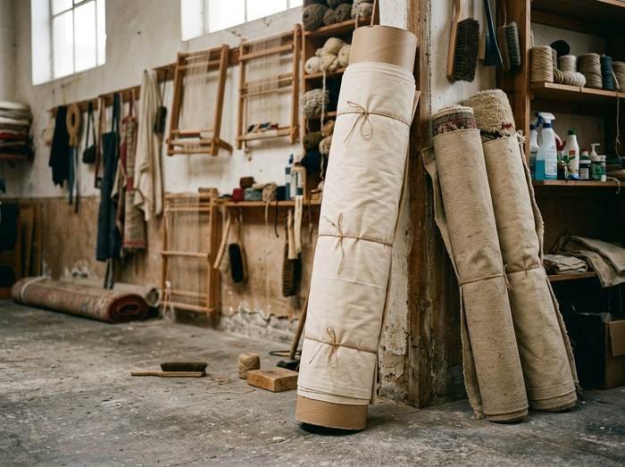 Stocker un tapis sans l'abîmer