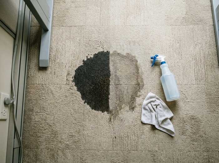 Détachage de moquette